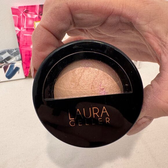 New Laura Geller Makeup Set Bundle W/ Baked Blush Mascara Lip Brush & More - Picture 5 of 16